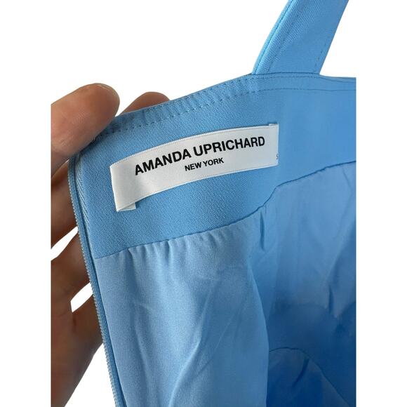 Amanda Uprichard Ace Mini Dress Square Neck Party Cocktail Beachy Pacific Size S - Picture 7 of 10